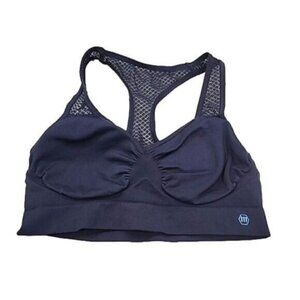 Anthropologie Miel Sports Bra Gray With Mesh Racerback Women's Small Medium
